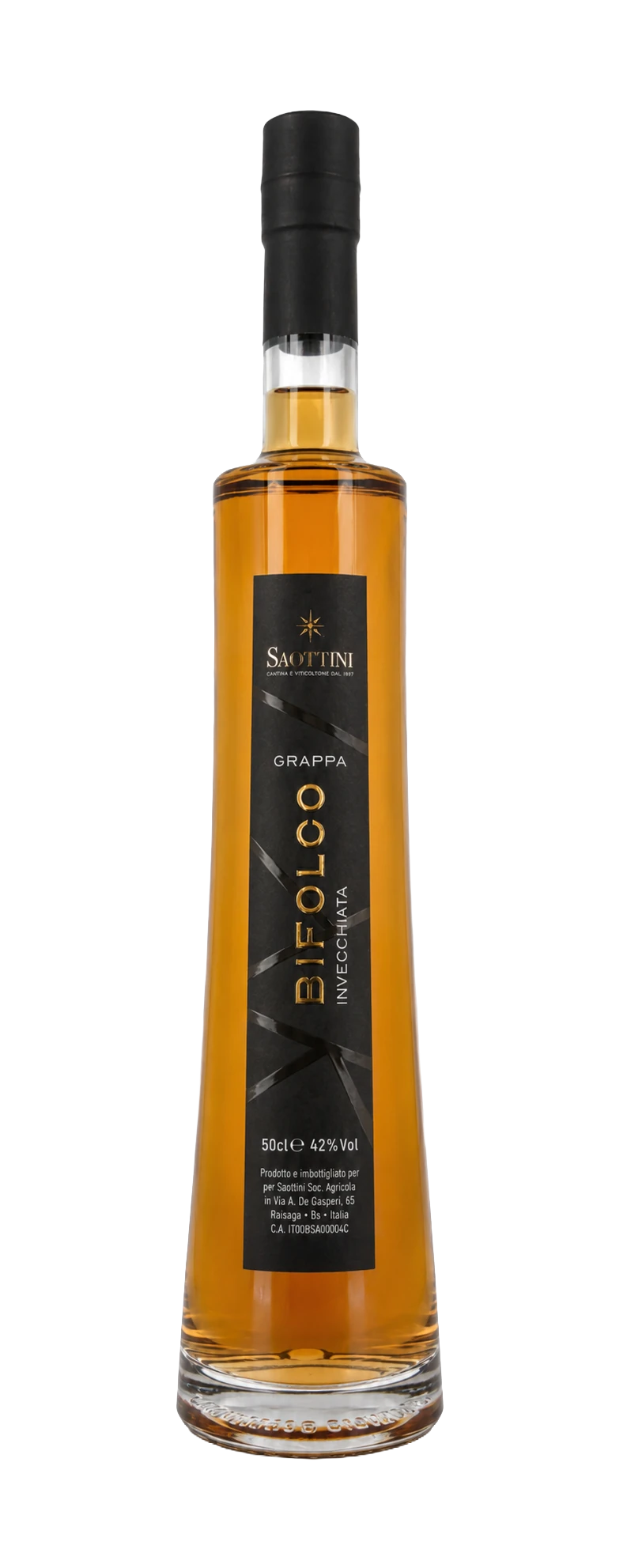 Grappa Bifolco barricata, distillato Saottini